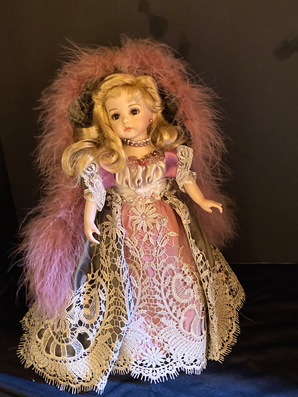 Victorian Doll Ornaments - Porcelain Dolls And Lace