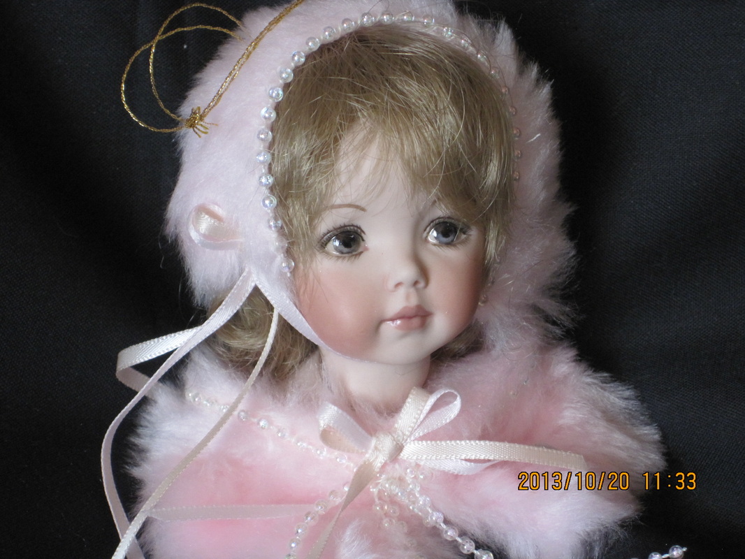 Details about   4 Vintage Girl Doll Heads Xmas Ornaments 2-3/4" Hand-Painted Bisque Porcelain 